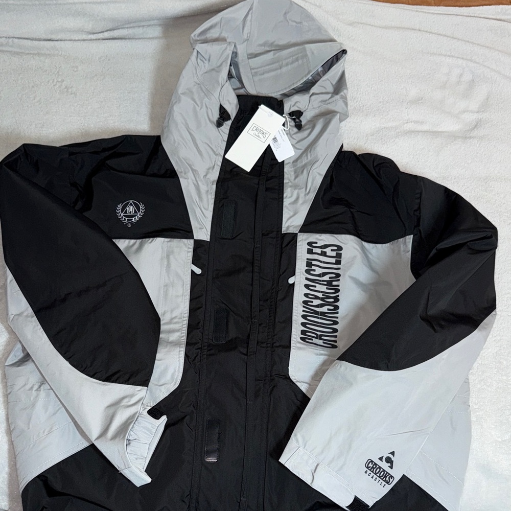 Crooks & Castles Two-Tone Performance Jacket. Oversized Large Jacket.